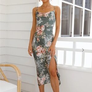 MARIPOSA MIDI DRESS SAGE - Hello Molly